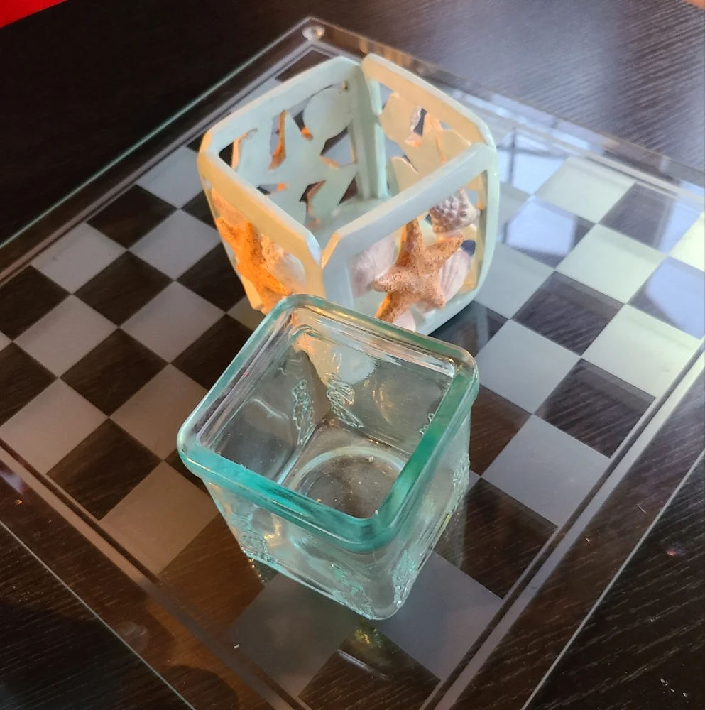 Votive Candle Holder seashell design